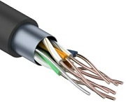 Кабель FTP 4PR x0,51 Premium (Cu) CAT5E LDPE Outdoor 305м Tantos